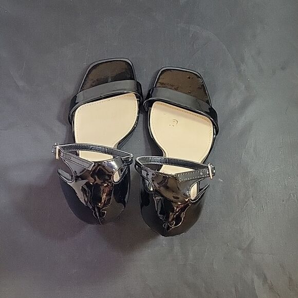 FOREVER 21 SQUARE TOE ADJUSTABLE BUCKLE ANKLE STRAP HIGH HEEL STILETTOS PUMP - Picture 7 of 13